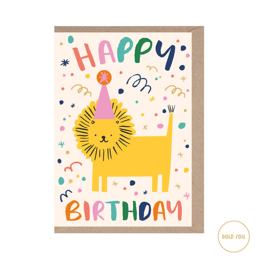 Rumble Cards - Tiger Happy Birthday Card - Animal - Kids - Children's card