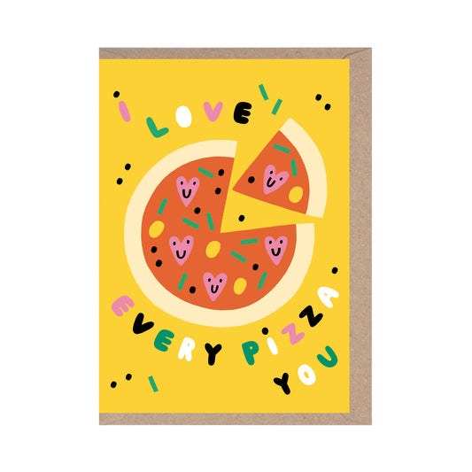 Rumble Cards - I Love Every Pizza You- Valentines Day Card- Funny- Food