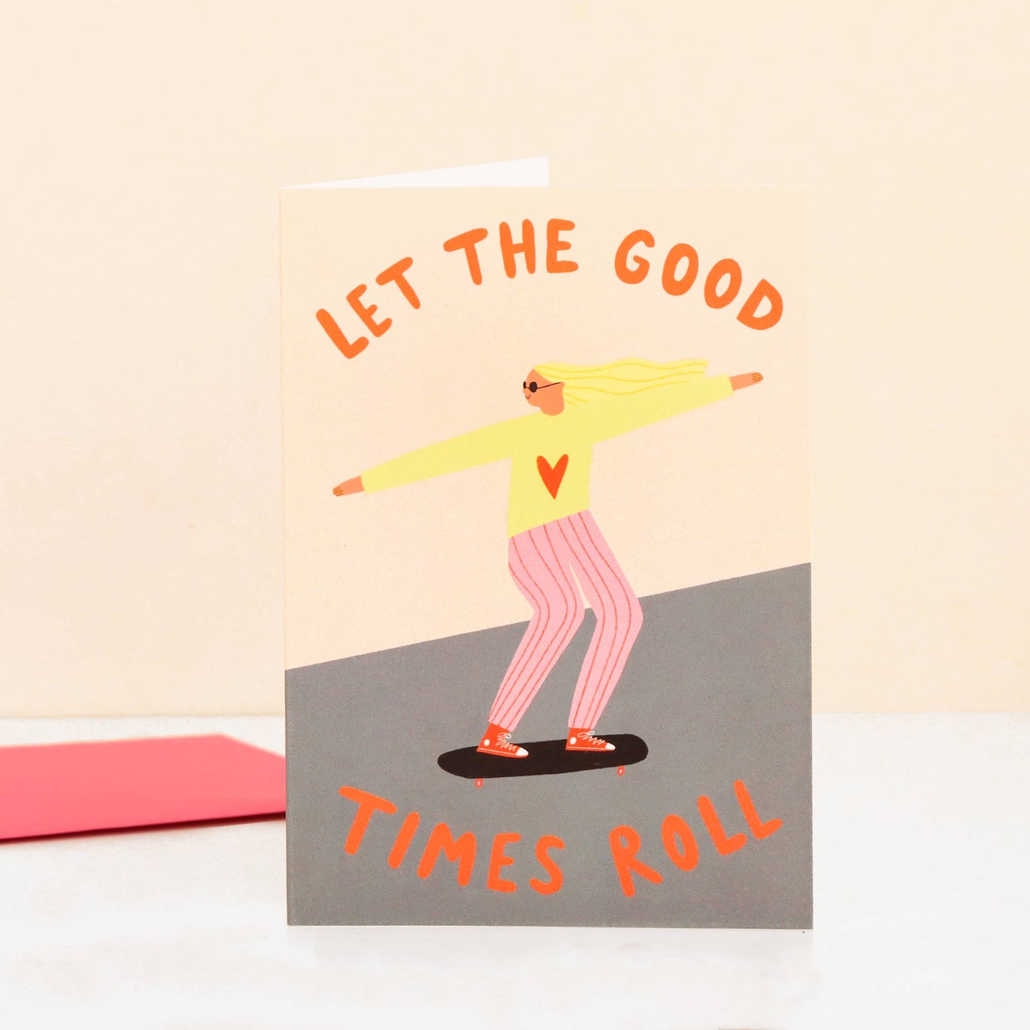 Little Black Cat Illustrated Goods - Let The Good Times Roll Greeting Card | Birthday Card