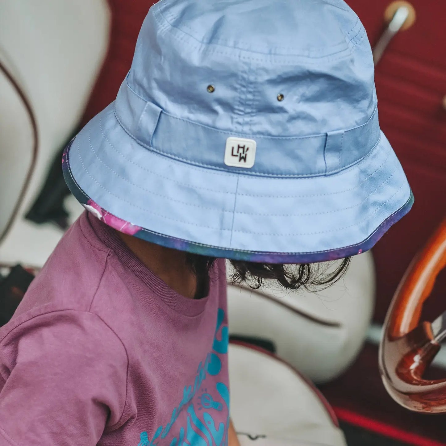 Little Hotdog Watson The Adventurer Bucket Hat: Lilac