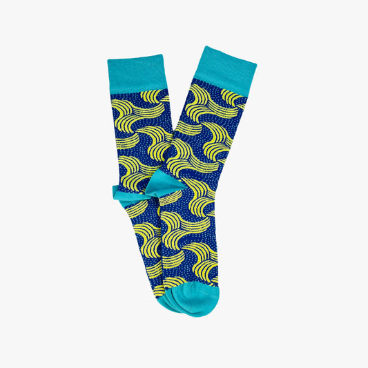 Afropop Socks - Plantain Vibes Blue