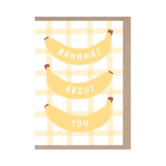 Rumble Cards - Bananas About You - Love Card - Valentine's Day Card