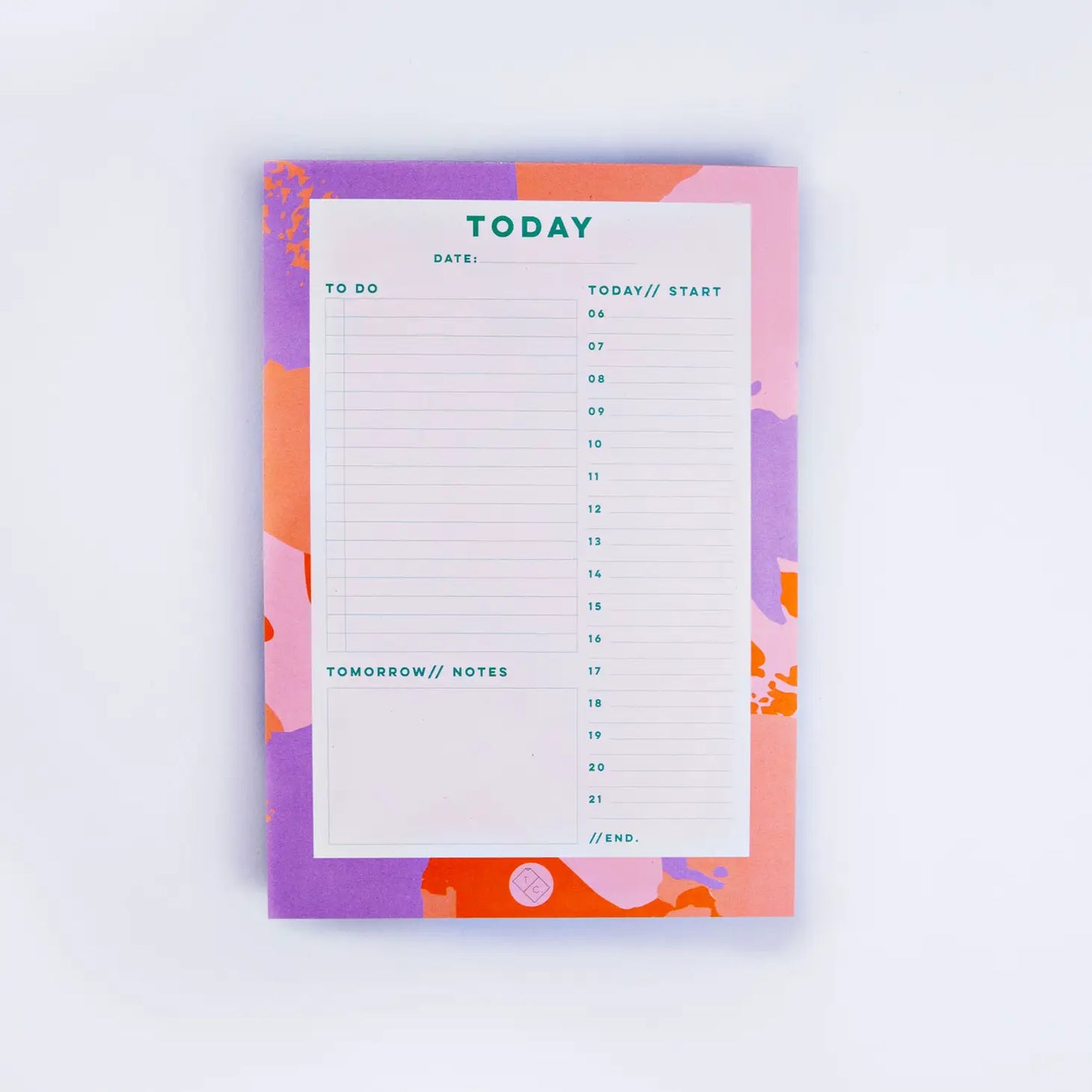The Completist Palette Knife Daily Planner Pad