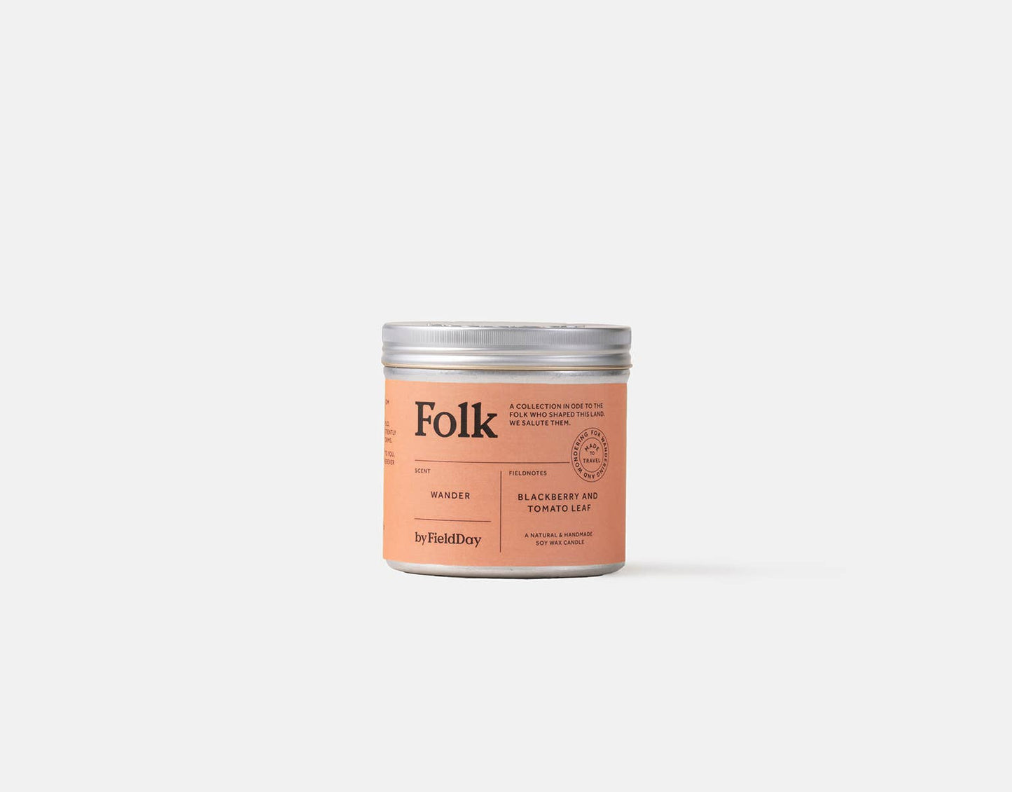 FieldDay Folk Tin Collection - Wander Vegetable Soy Wax Candle