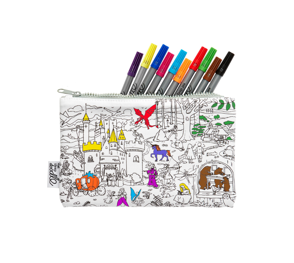 Fairytale & legends pencil case - colour in & learn