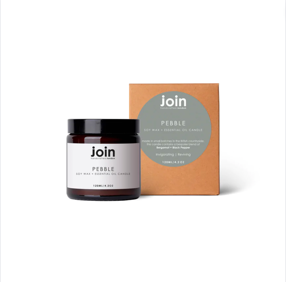 Pebble - Join Luxury Scented Soy Wax + Essential Oil Candle