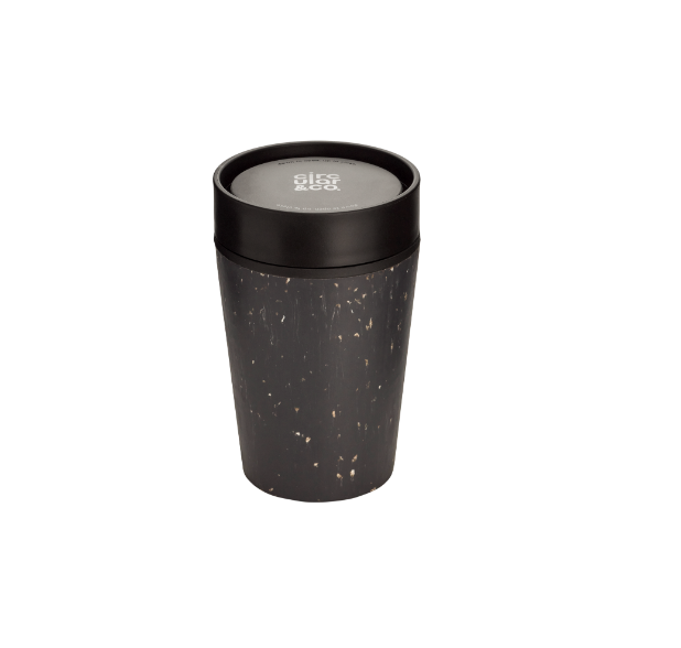Circular&Co. Reusable Coffee Cup - 8oz Black and Cosmic Black