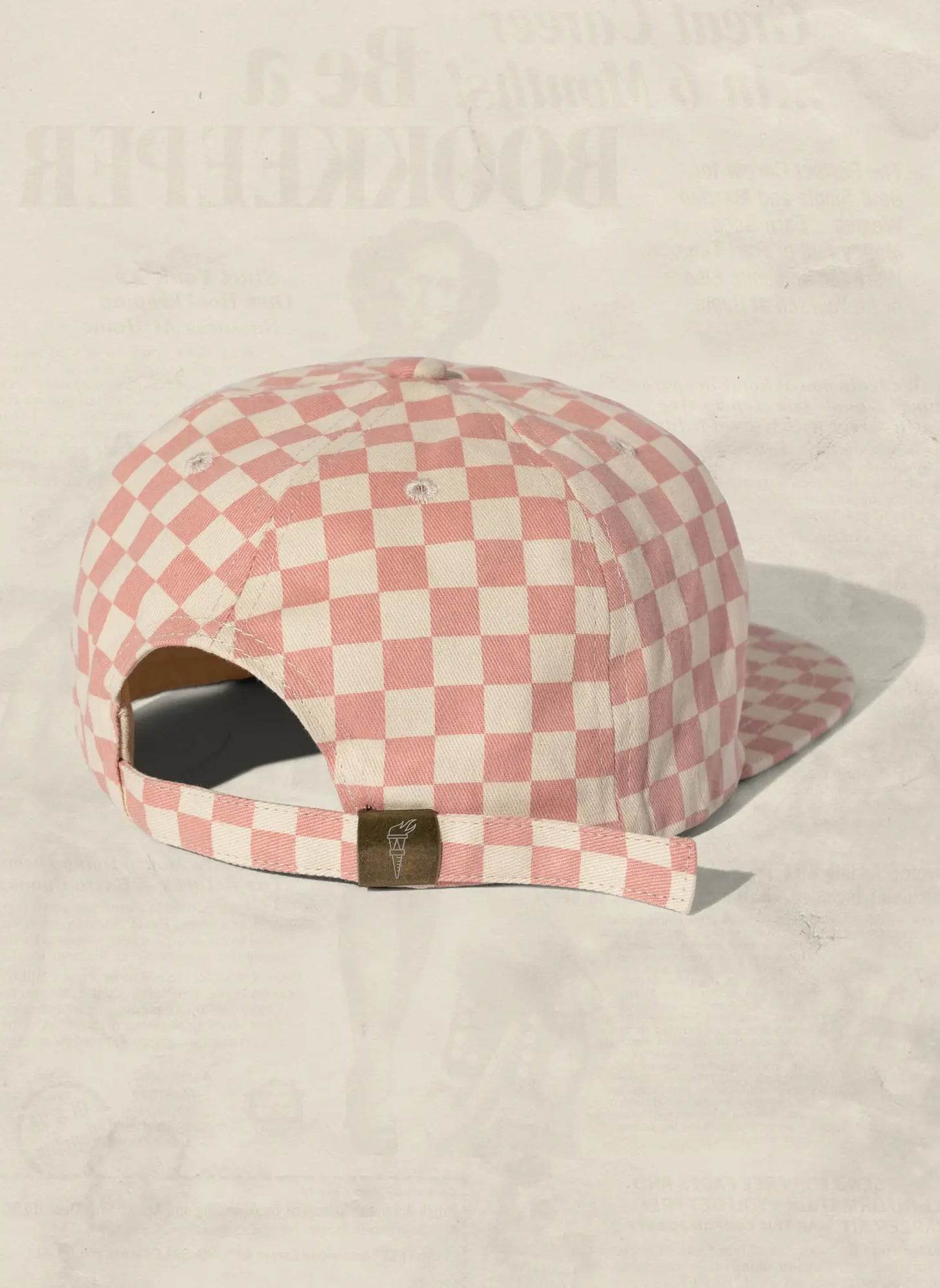 Weld Mfg Checkerboard Field Trip Hat - Blush