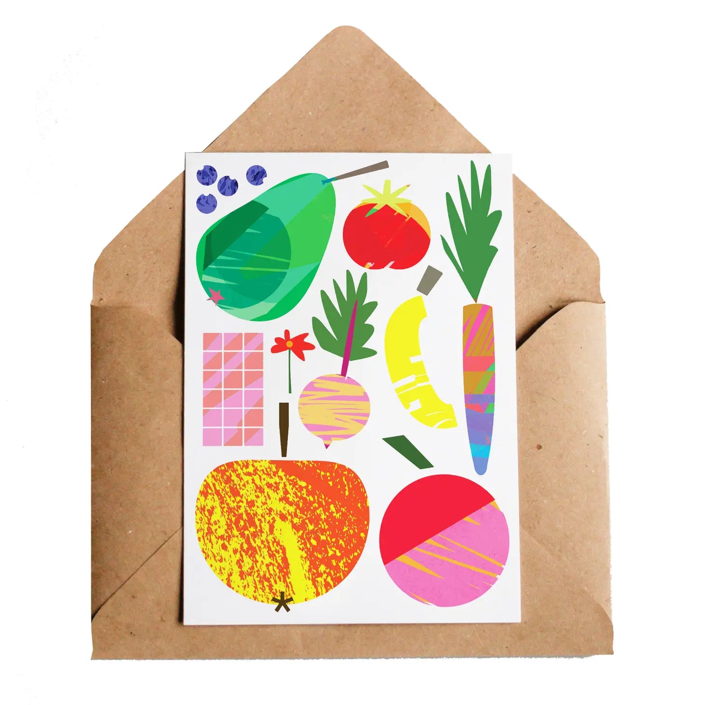 Lottie Hall Greetings Card - Fruits and Things